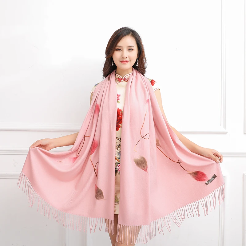 Brand New Korean Women's Cashmere Scarf Ladies Autumn And Winter Warm Fashion Tassel Imitation Dual-purpose Shawl | Аксессуары для