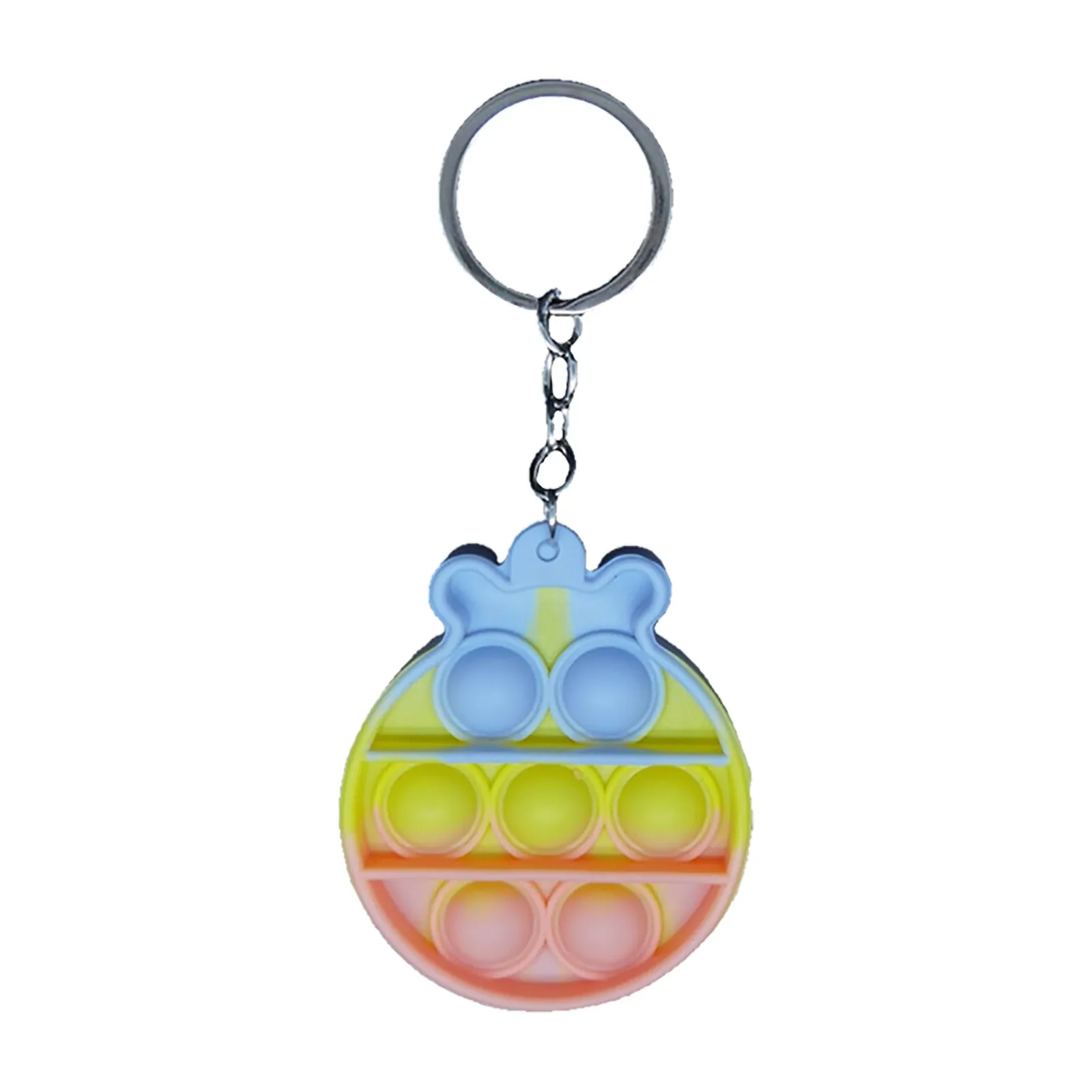 fidget squishy balls Anti Stress Mini Pops Simple Dimple Keychain Its Push Bubble Anxiety Sensory Fidget Toy Relief for Autism Adhd Children Adults fidget snapper Squeeze Toys