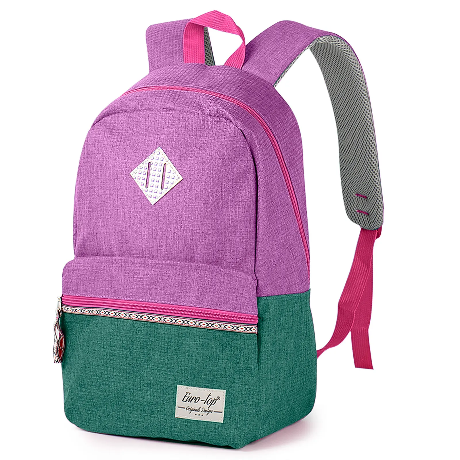 Mochila informal básica y ligera para la escuela, impermeable, para exteriores, para niños y niñas, morral de viaje de 17,1 pulgadas