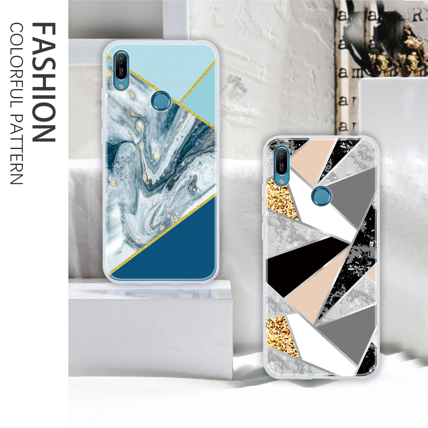 Pelindung Ponsel Case untuk Coque Huawei Y6 2019 Lembut Silicone Cover SFor Huawei Armor Kehormatan 8A Bermain Y7 Perdana 2019 Y5 2018