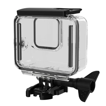 

Soft Rubber Key Waterproof Housing Shell for Hero 8 Sports Camera Diving Protection Case Filters for Gopro8 Black