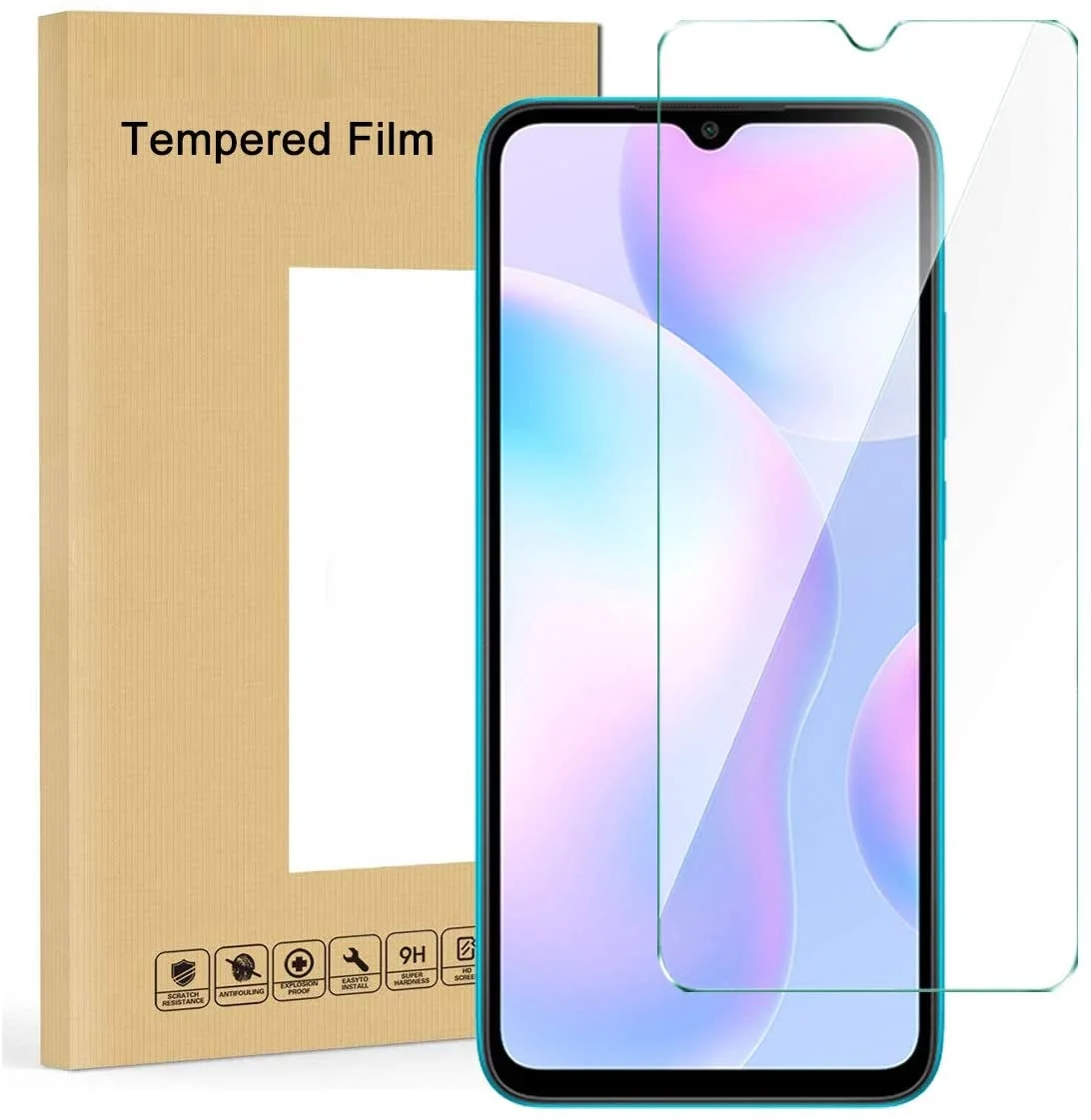 Protective Glass For Xiaomi Redmi 9A Tempered on Xiomi Screen Protector Redmi9A 9 A A9 Shockproof Film | Мобильные телефоны и