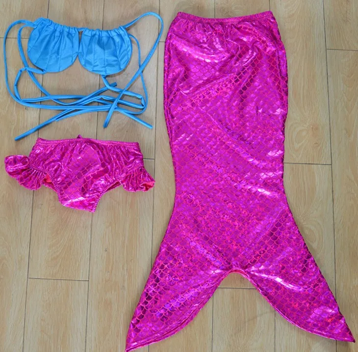 Детский хвост русалки для девочек, бикини, купальный костюм, необычный моноласта для плавания, маскарадный костюм, детский купальный костюм, комплект одежды