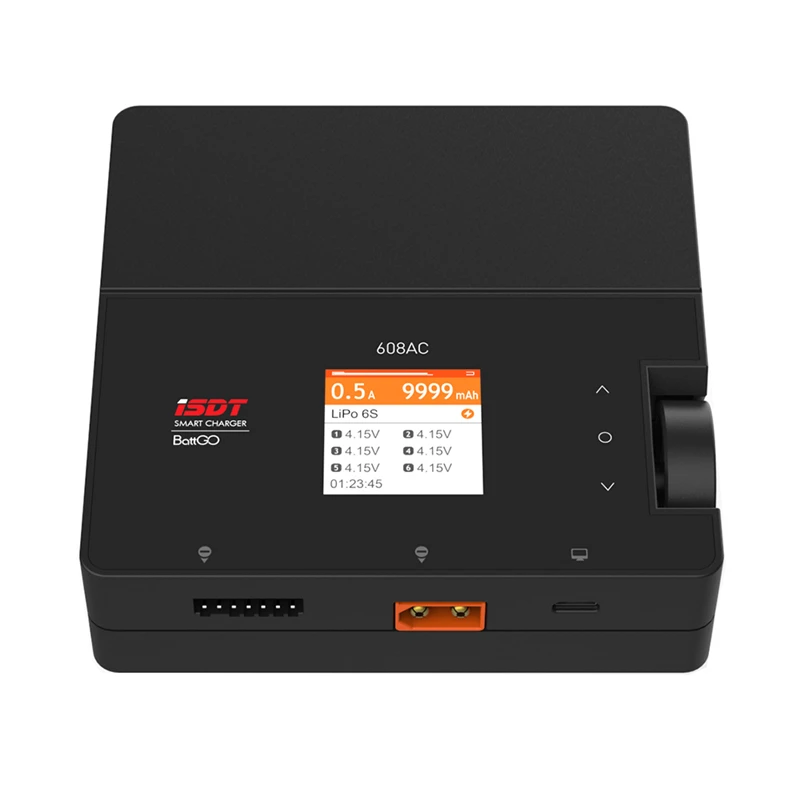  ISDT 608AC AC 60W DC 200W 8A BattGo Smart Battery Charger Discharger with Detachable Power Supply - 4000283404734