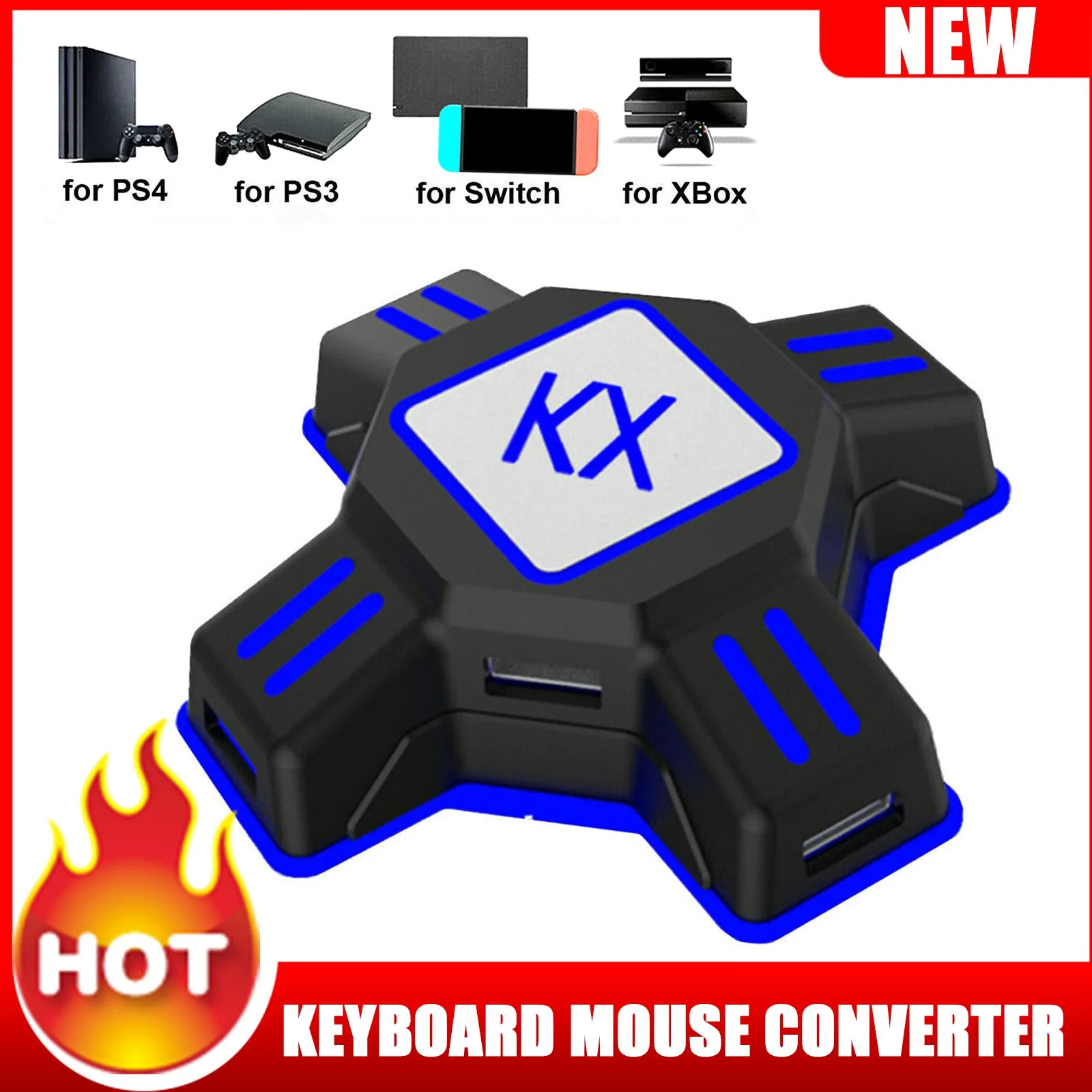 Tanie KX USB kontrolery gier Adapter konwerter gra wideo klawiatura mysz