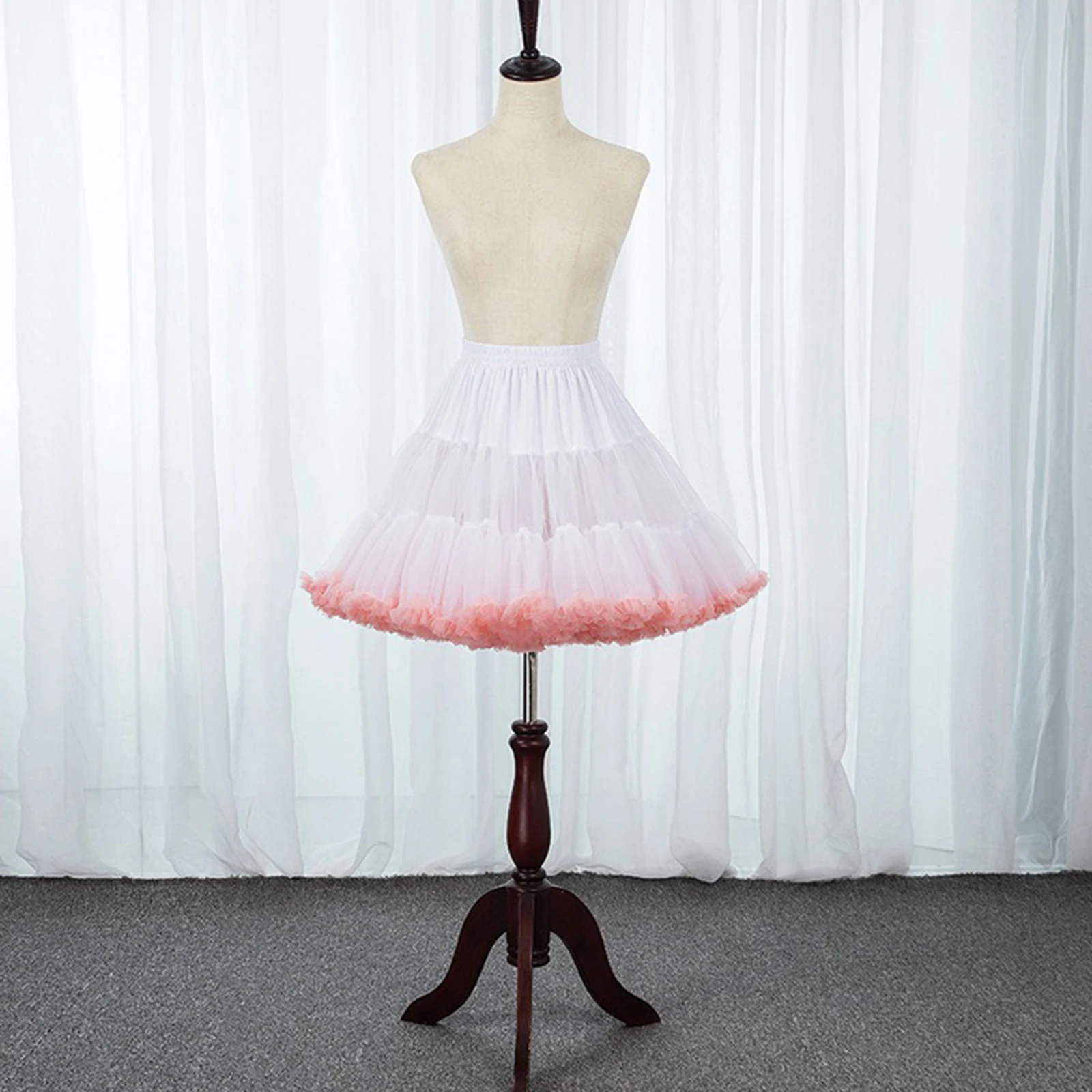 Women's Lady Girls Petticoat Skirts Crinoline Slip Tutu Underskirt  Dress