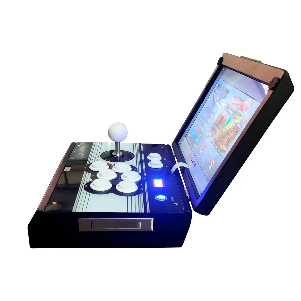 Pandora сокровище 3D 2448 в 1 10 дюймов lcd видео игры консоль включает в себя 160 игр 3D установлен Recalbox мини игровых автоматов