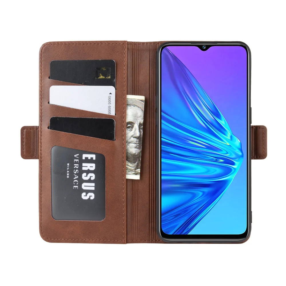 Чехол-книжка из искусственной кожи с откидной крышкой, чехол-кошелек для OPPO Realme 5 Realme5 Pro, держатель для карт, чехол-книжка, защитный чехол GG