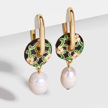

2020 New Fashion Handmade Beaded Flamingo Drop Earring Bohemain Eye Heart Dangle Earring for Women Summer Jewelry Wholesale