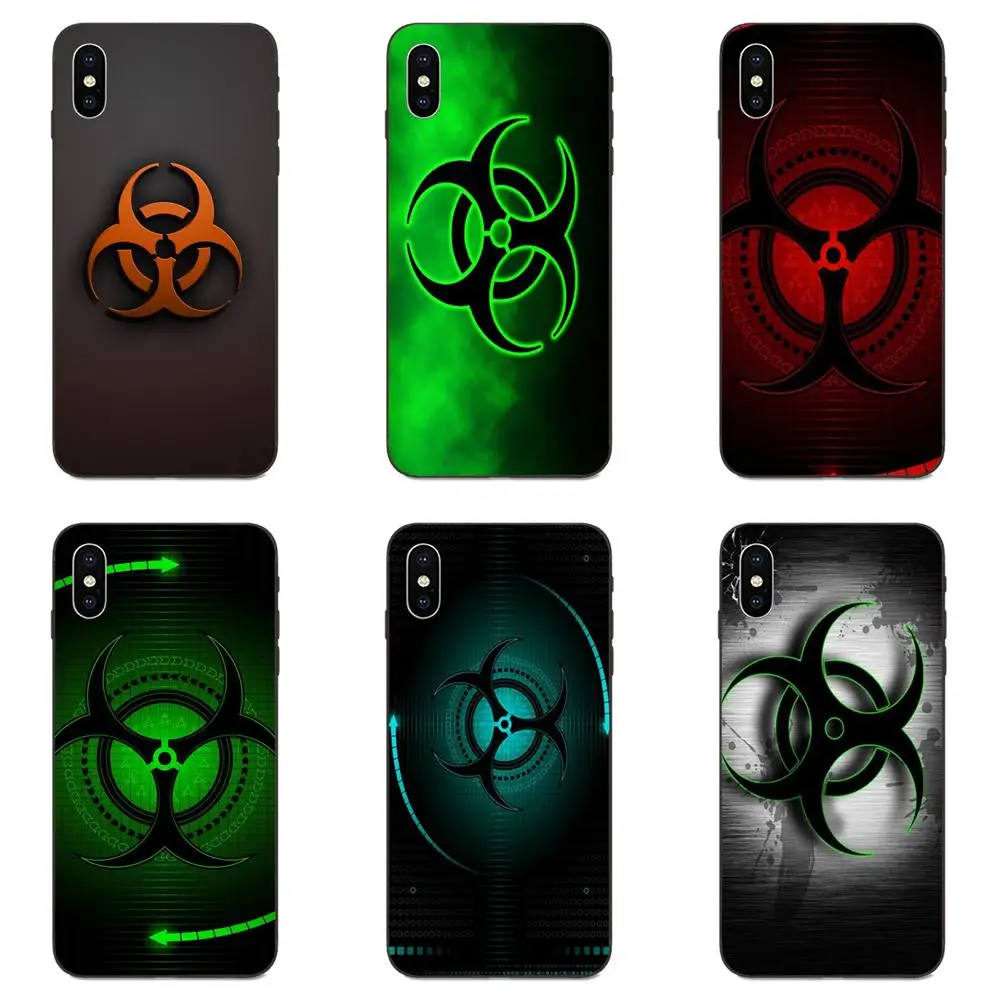 

For Red Biohazard Logo Simple Phone Cases For Samsung Galaxy A3 A5 A6 A6s A7 A8 A9 A10 A20E A30 A40 A50 A60 A70 Star Plus 2018