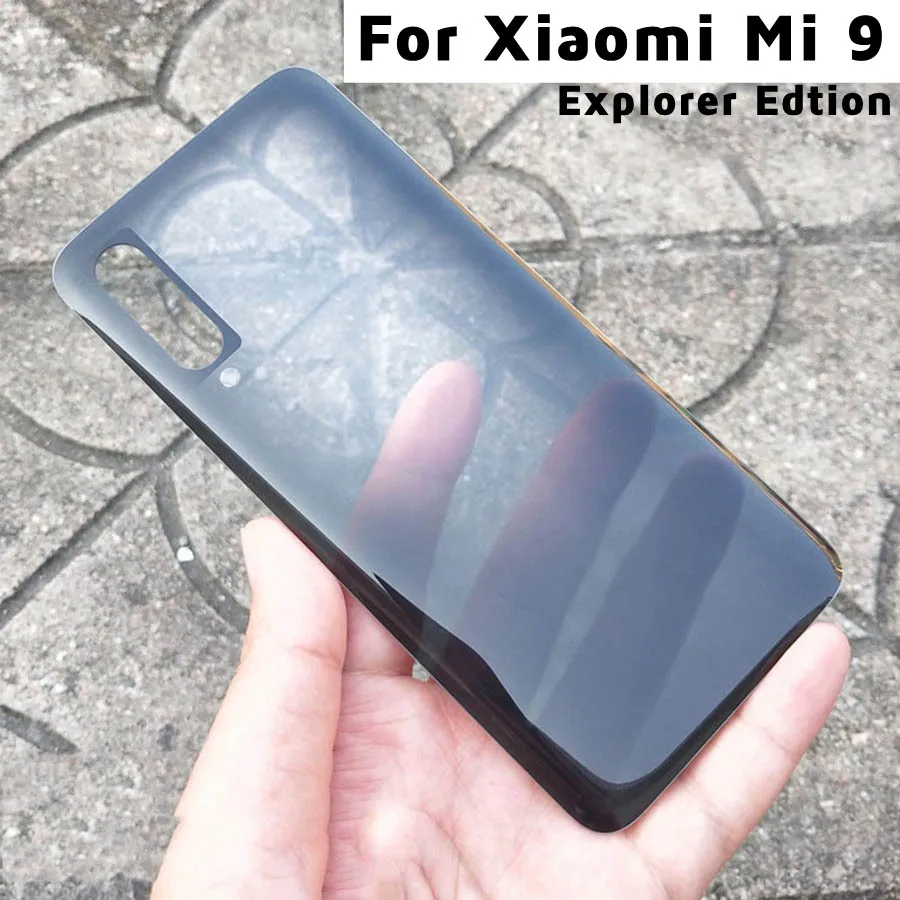 Для Xiaomi Mi 9 Задняя стеклянная крышка батареи Mi9 Pro 5G задняя корпуса для SE с клейкой