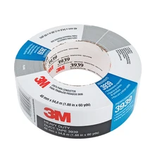 

3M 3939 Professional Grade Water-Resistant Silver Heavy Duty Duct Tape for Sealing 48mm*54.8m