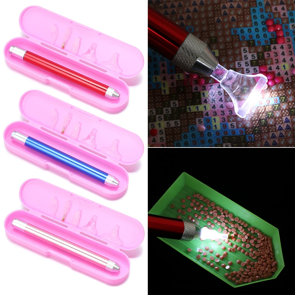 5D Diamond Painting Tool Angled Tip Point Drill Pen Kits Lighting with Accessories DIY Sewing Crafts | Дом и сад