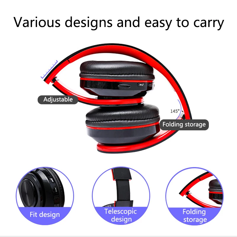 Caridite Hot Sale Bluetooth Headphone Wireless Deep Bass B3 Gaming Anchor Use Wireless Headband Mobile Phone Bluetooth Earphone