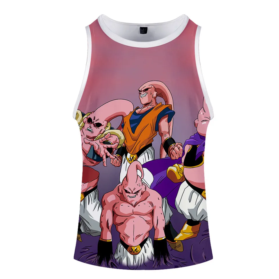 Dragon Ball Z Goku, 3d принт, майка для спортзала, Мужская модная футболка без рукавов для фитнеса, аниме, майка для бодибилдинга, топы, Летний жилет