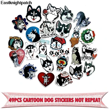 

20set E1761 49pcs Cartoon Kawaii Dog Stickers For Scrapbook Snowboard Laptop Luggage Fridge Car- Styling Vinyl Decal Home