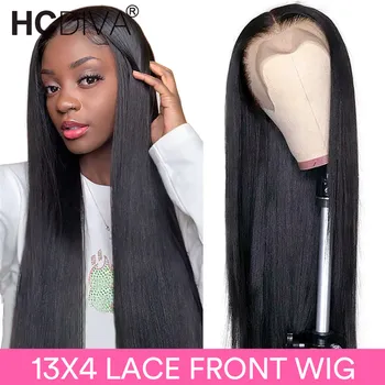 

13x4 Lace Front Wig Straight Hair Middle Part Lace Front Human Hair Wig 150% Brazilian Remy Human Hair Pre Plucked Lace Part Wig