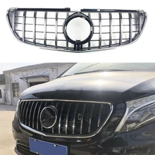 

Fit for New V Class W447 GT Grille Vito Grill For V-class V260 V250 AMG Racing Grille Vito 2015-2019 high quality ABS grille