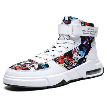 

High Top Fashion Joker simple shoes Casual Shoes For Men Comfortable Outdoor Trend Male Sneakers Breathable Vulcanize Shoes