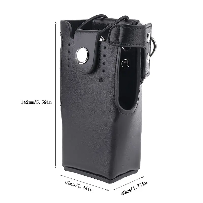 Leather Case Holder Storage Bag Pouch for Motorola Radio GP328/338 PRO5150 HT750 AXYF