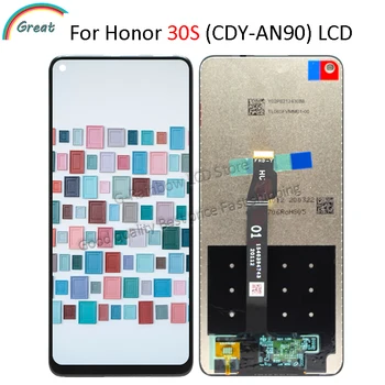 

Original 6.5'' For honor 30s lcd display with touch screen digitizer Assembly for honor 30s lcd CDY-AN90 Display