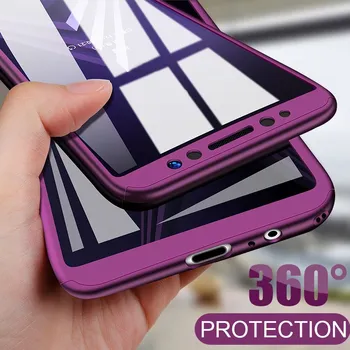 

360 Full Cover Phone Case For Samsung Galaxy S20 ultra S10 S9 S8 Plus S10E A10 A20 A40 A50 A71 A51 A70 With Tempered Glass Cases
