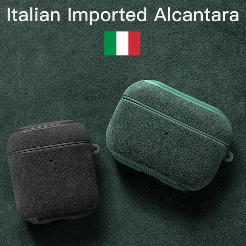 YMW итальянский чехол Alcantara для AirPods Pro Роскошный AirPod из искусственной кожи 2 и 1 s