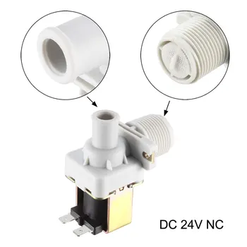 

uxcell G3/4" Water Solenoid Valve DC 24V NC Normally Closed 21.5mm Male Thread Inlet Valves with Filter