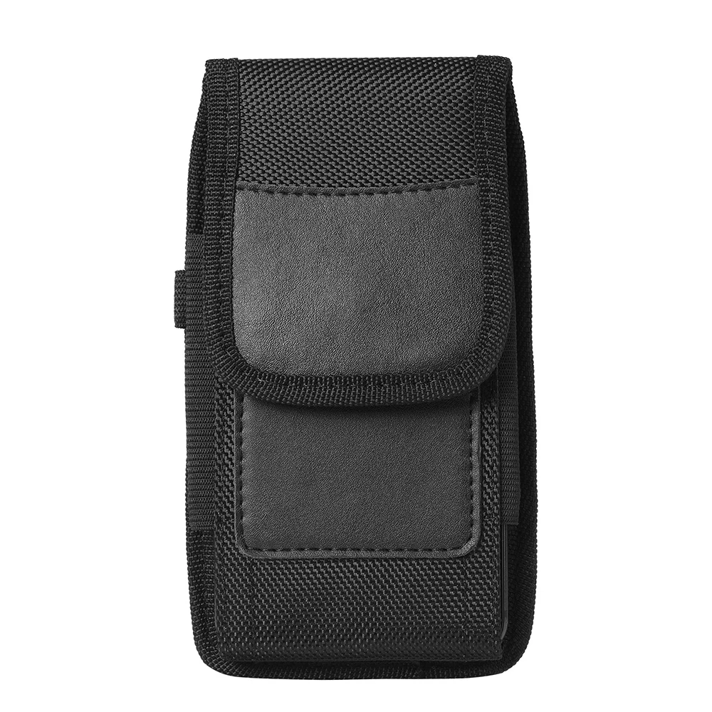 Belt Pouch Voor Motorola Een Fusion Plus Vision Action Hyper Macro Pro Zoom Flip Case Taille Tas Beschermende Nylon Hoes card Slot