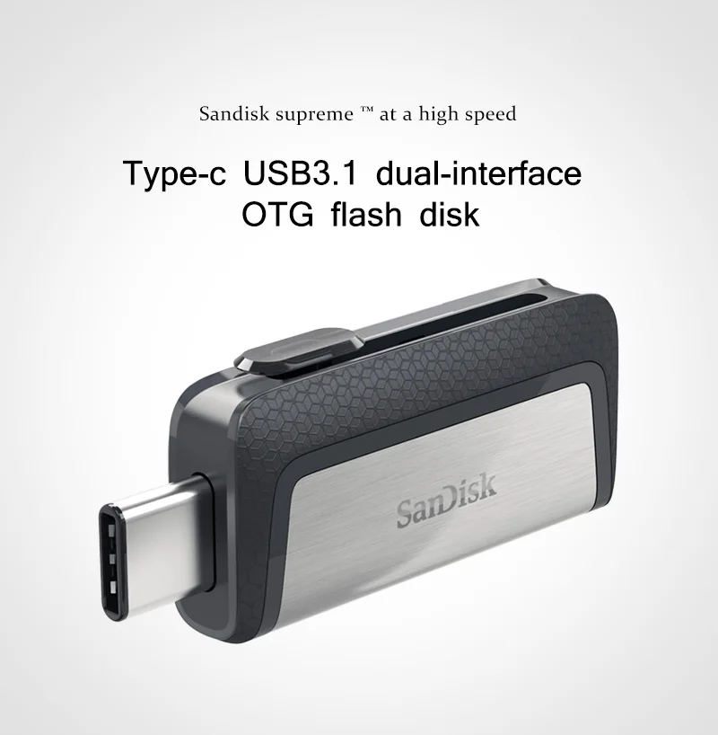 USB флеш-накопитель sandisk type C OTG 64, 128 ГБ, флешка 128 ГБ, 64 ГБ, 32 ГБ, 256 ГБ, флеш-накопитель 3,1, USB флешка, диск на ключ, память для телефона