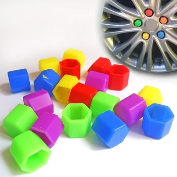 

20pcs/set Universal Car Wheel Hub Screw Caps Protective Cover luminous Nut Caps Car Styling glow Silicone rubber Nut cap Cover