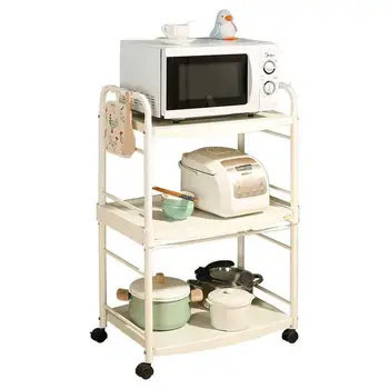 

Kitchen racks floor multi-layer oven shelf electrical mobile household storage rack Living room Peg Board Drain Shelf
