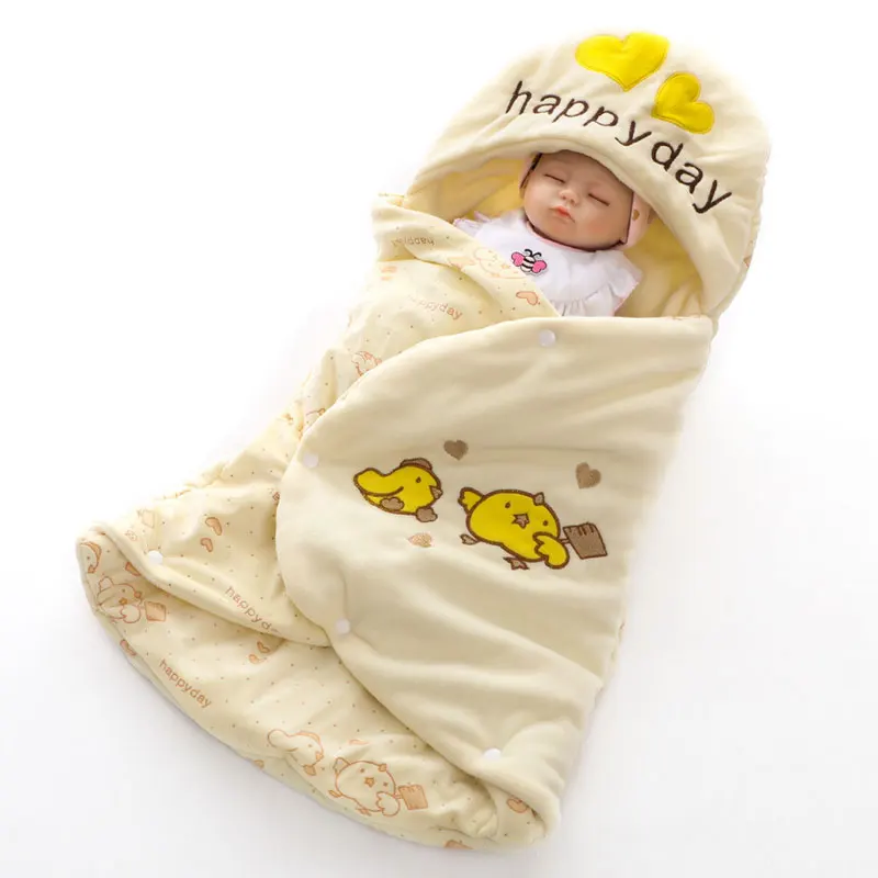 Детское одеяло; мягкая пеленка для новорожденных; сумка для сна; Cobertor Infantil; спальный мешок для маленьких мальчиков и девочек - Цвет: Цвет: желтый