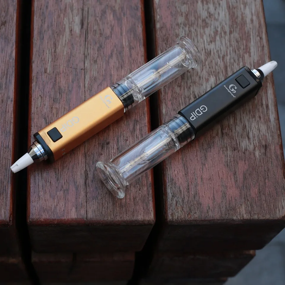 Лучшая Dab ручка Greenlightvapes G9 GDIP Dab ручка Vape 1000 мАч воск Vape ручка с мини стеклом Bubbler и 2 паровыми наконечниками