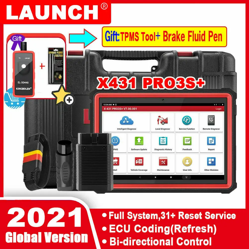Диагностические инструменты LAUNCH X431 PRO3S + Plus 10 1 дюйма |