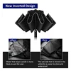 Inverted Umbrella Windproof Folding Reverse Umbrella with Reflective Stripe 10 Ribs Auto Open and Close Portable Travel Umbrella ► Photo 3/6