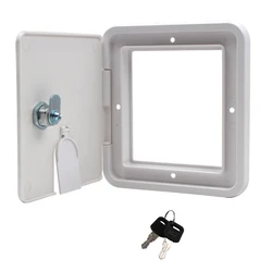 Power Cord Hatch Electrical Access Door for RV Camper Trailer Motorhome Power Protection