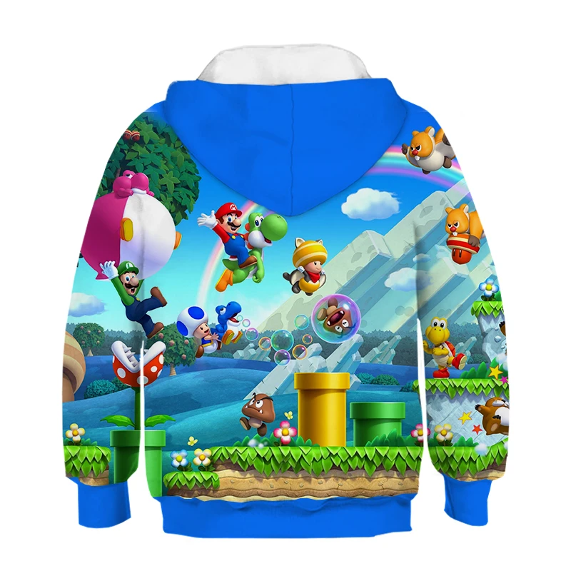 Moda masculina; толстовки с капюшоном; детская Кирби Марио Dos Desenhos Animados 3D Impressão унисекс Moletom Infantil Menino Com Capuz уличная Повседневное Топы