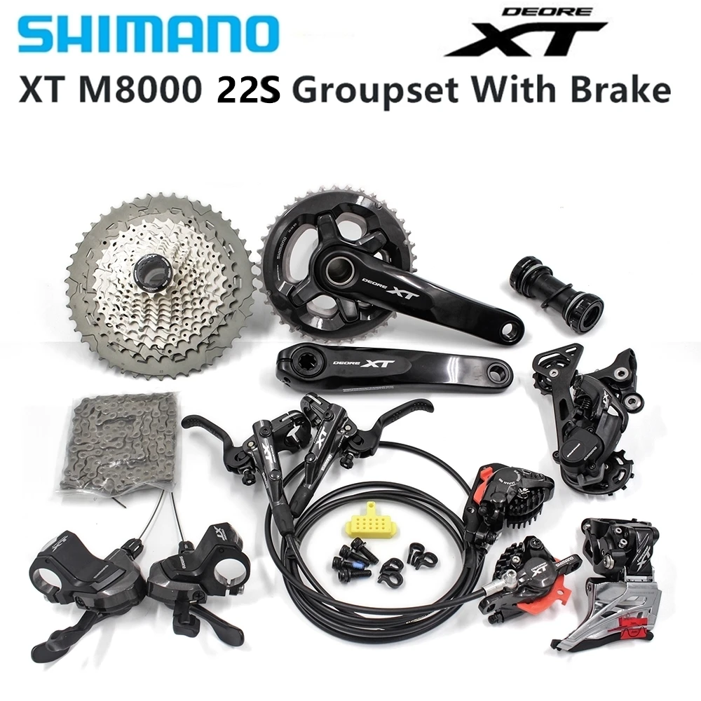 Xt Groupset M8000 22 S 170 175 миллиметров Mtb велосипедный комплект 11-40 T 42 T 46 T M8000 M8000 отклоняющийся тормоз с Br