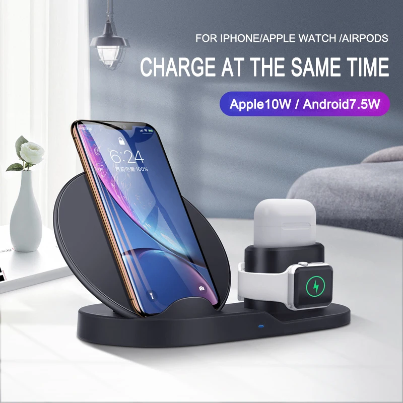  wireless charger multiply function 3 charger Combine in one fast charger with stand for Huawei xiao - 4000419778820