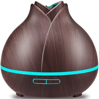 

400ml Running 10+ Hours Aromatherapy Diffuser for Essential Oils 4 Timer Setting Whisper Quiet Humidifiers for Bedroom, Home