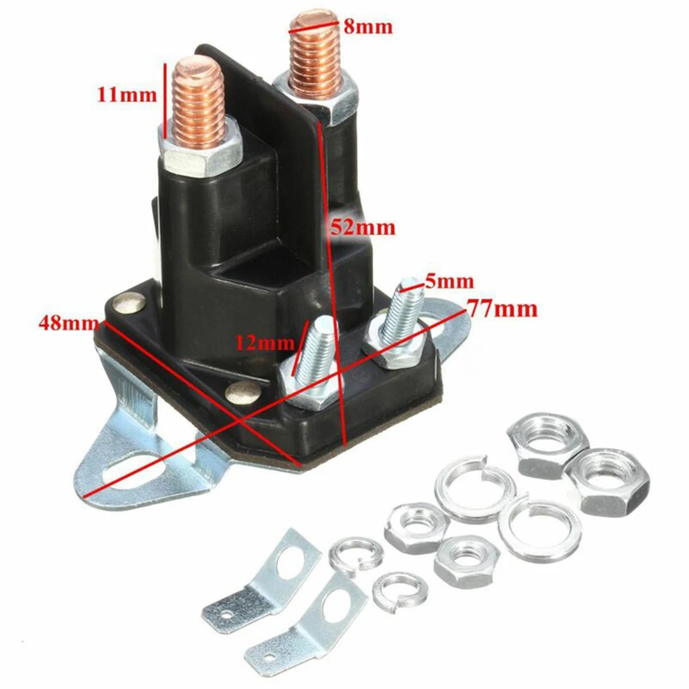 Универсальный 4-полюсный Автоматический Стартер электромагнитный реле переключатель Замените для MTD ездить на газонокосилка