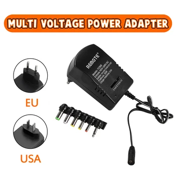 

Multi Voltage 3v 4.5v 5v 6v 9v 12v DC Adaptor Adjustable Power Adapter Universal Charger Power Supply Converter Cable 6 Plugs