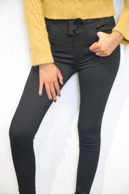 GREYMODA PANTALÓN MUJER PITILLO CUERDA CINTURA
