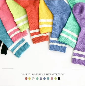 

2 Pairs/Lot 2020 Spring and summer student child kids socks tube mesh socks combed cotton baby socks