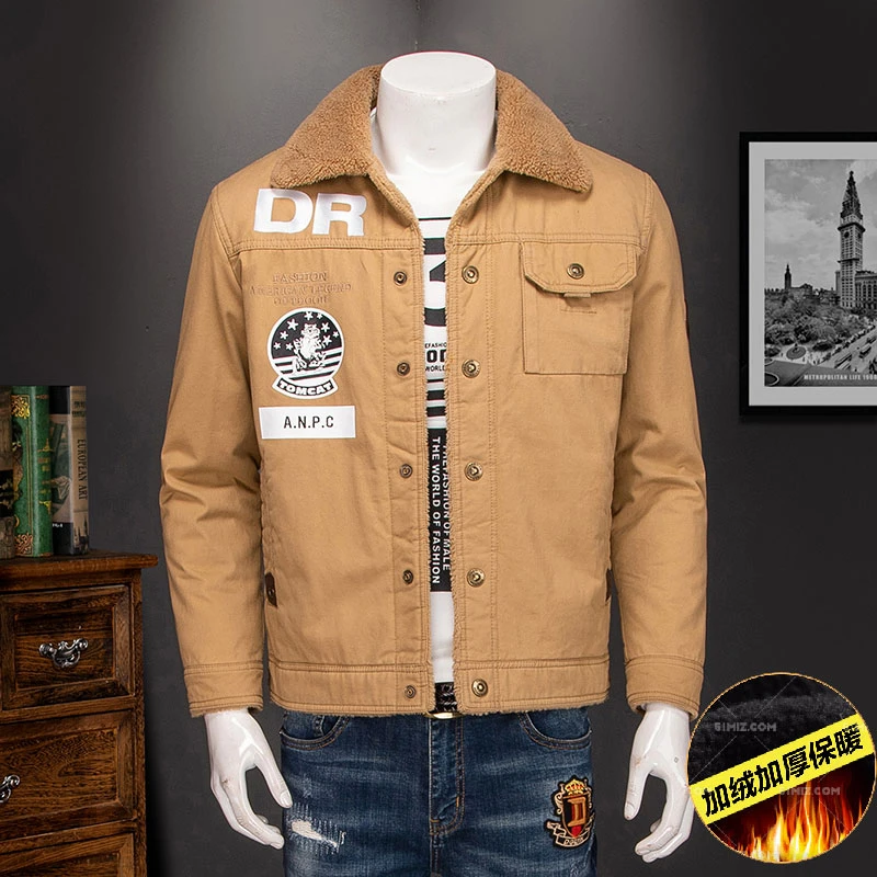 mens camel denim jacket