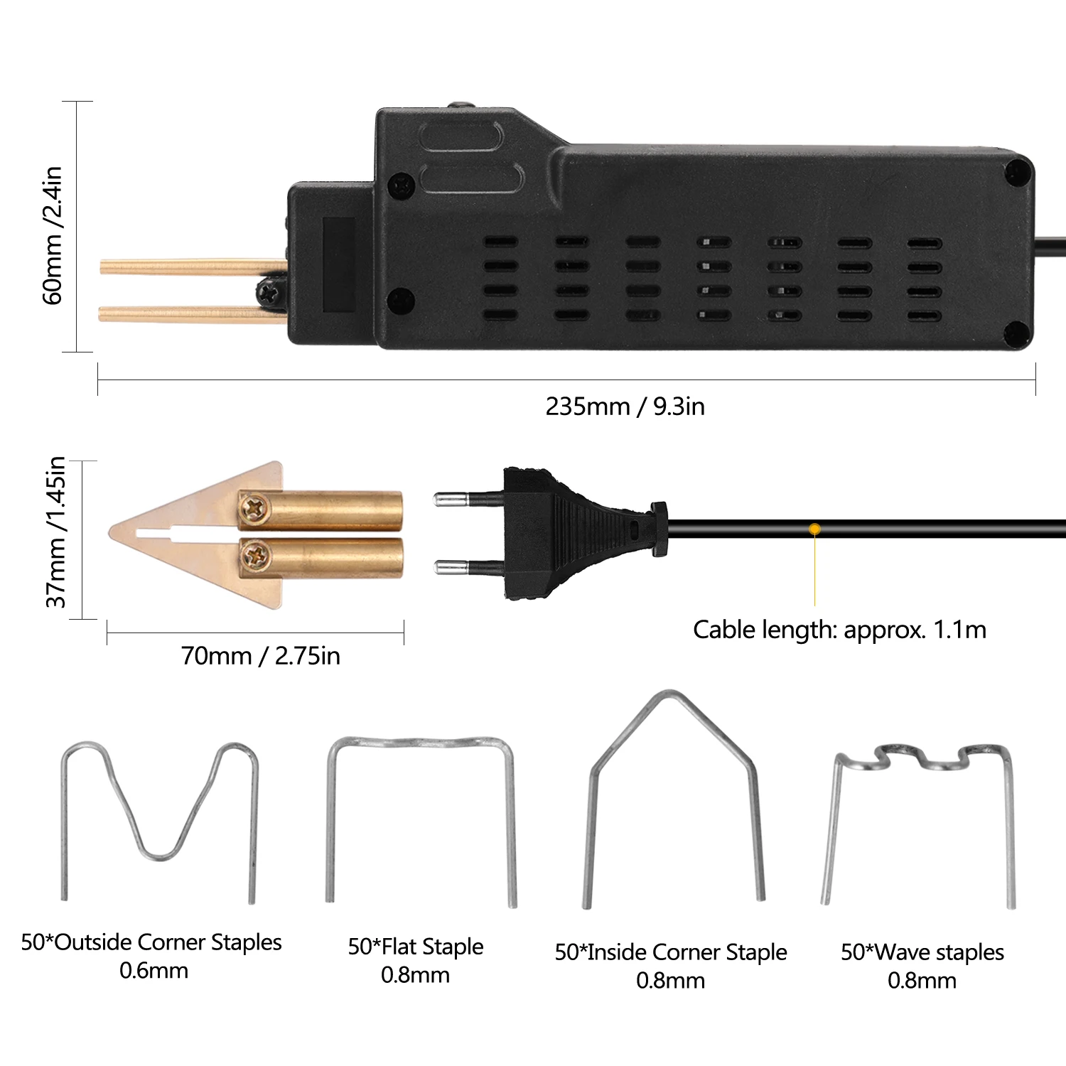 Professional Car Bumper Plastic Welders Soldering Iron for Car Repairing Plastic Welding Machines Welding Tool Hot Staplers lincoln electric ac 225 arc welder