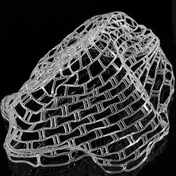 

39/47 inch Fly Fishing Net Transparent Rubber Replacement Bag Not Hurt Fish Not Scrape Net Soft Net Bag