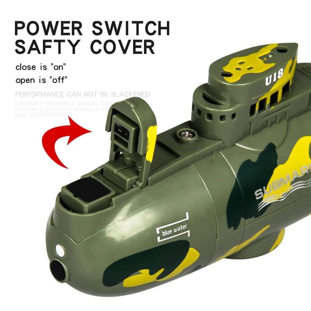 Беспроводная мини радиоуправляемая подводная лодка для дайвинга, плавающая мини-подводная лодка, Детская летняя водяная игрушка, перезаряжаемая игрушка для моделирования с дистанционным управлением