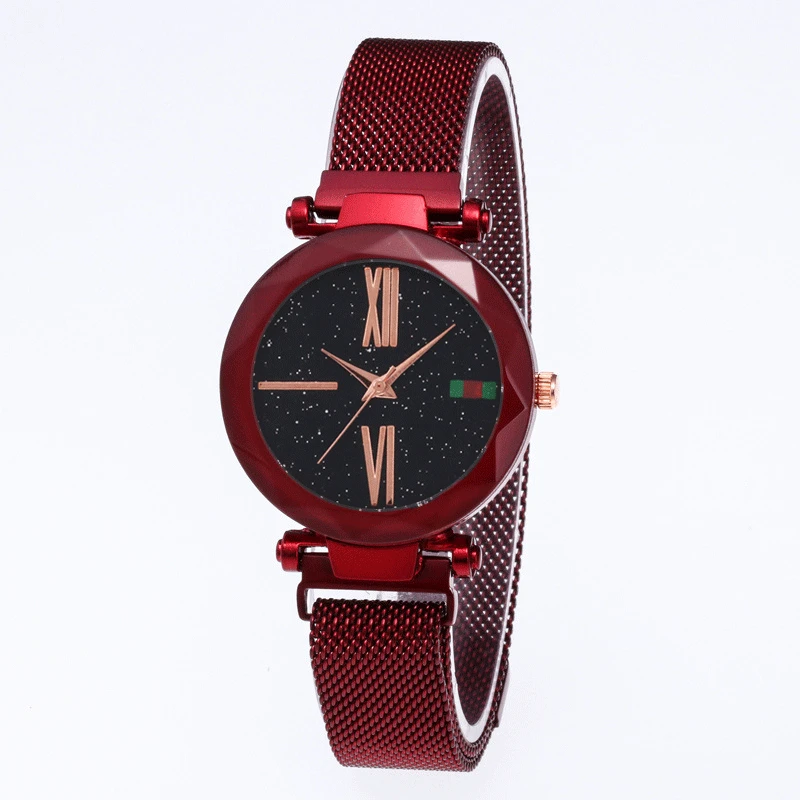 Explosive girl watch ladies starry sky quartz watch magnet strap iron watches ladies watch  gifts